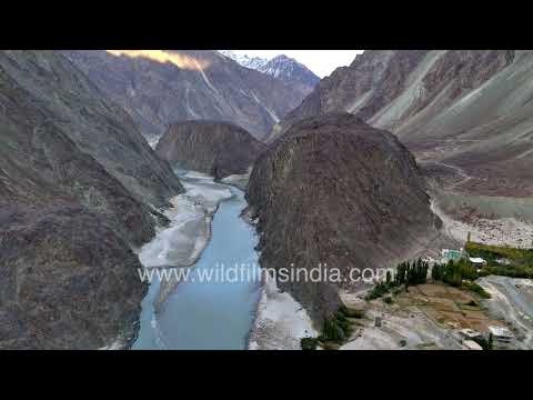 Aerial view of Udmaru Bridge Ladakh thumbnail