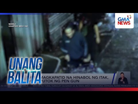 Huli-cam - Magkapatid, hinabol ng itak ng nakaalitan nilang lalaki sa Maynila | Unang Balita thumbnail