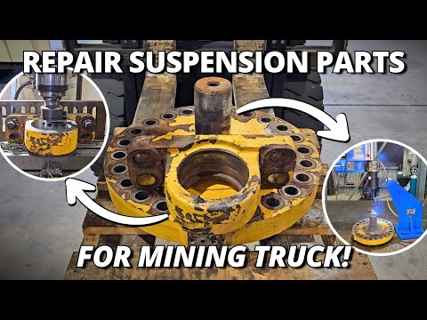 Repairing WORN OUT Suspension Parts for a Mining Truck! 🛠️ | Machining & Welding thumbnail