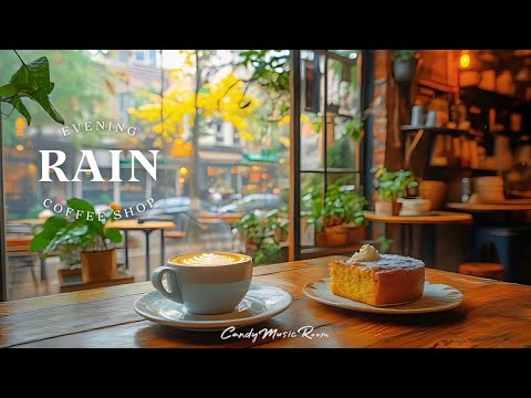 ☕ Cozy Evening Rain Cafe Vibes ?️ Cafe ASMR, Rain Sounds, Jazz Music for Chill, Study & Relax thumbnail