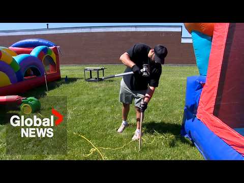 Death of child in bouncy castle tragedy prompts calls for safety regulations in Quebec thumbnail