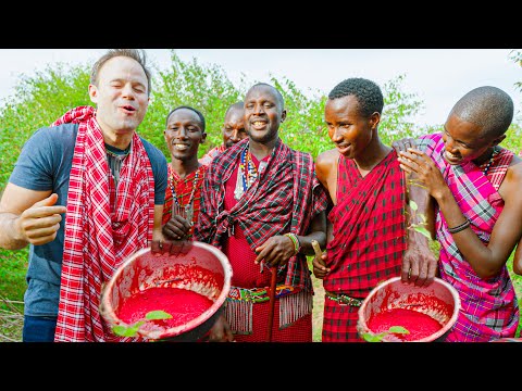 Trying EXTREME Tribal Food in Africa! Never Seen Masai Mara!! (Never Again!!) thumbnail