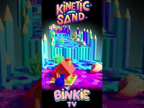 🧸🎨 Bowling Ball Crushes Kinetic Sand Common Items T Is for Teddy Bear | Binkie TV thumbnail