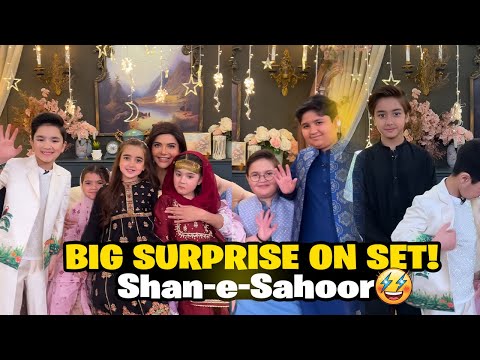 BIG SURPRISE ON SET ? | Shan e Sahoor Fun Vlog with Nida Yasir | Tashu & Armaghan thumbnail