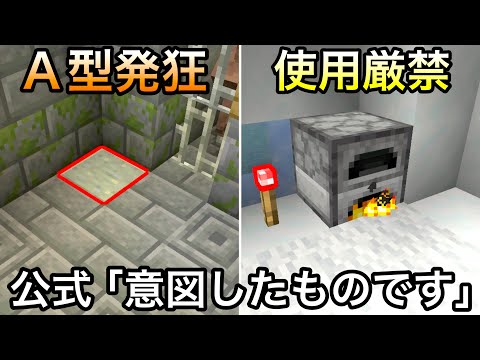 【マイクラ】構造物に潜む設計ミスが実は意図されたものだった.. 〜今後修正されないと公言されたバグ要素・謎仕様10選〜【マインクラフト】【まいくら】【雑学】 thumbnail