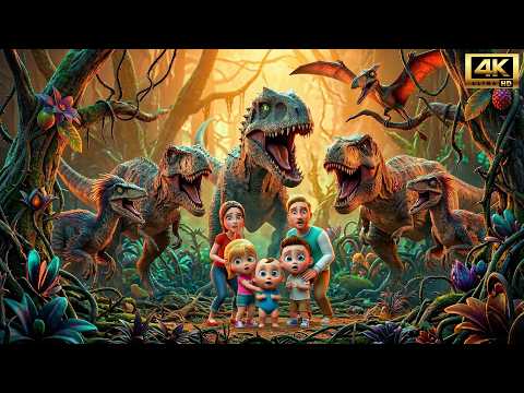 🦖 Brave Big Jungle Dinosaur Adventure! Family Rescue Kids Story | Billion Surprise Toys thumbnail