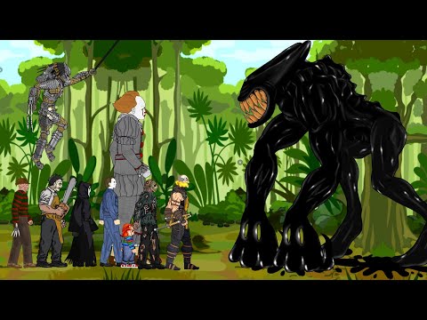 Ink Demon Beast Bendy vs Jason Voorhees, Pedator, Scorpion, Michael, Ghostface, Chucky, Pennywise . thumbnail
