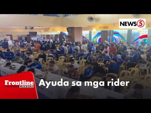 Ilang rider, lumuwas pa mula probinsya para makatanggap ng ayuda | Frontline Weekend thumbnail
