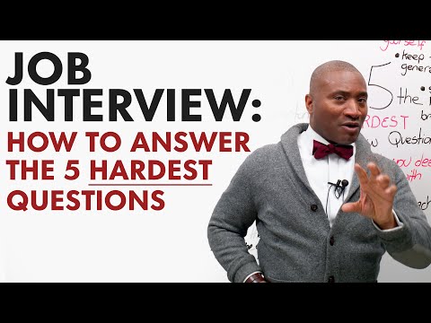 How to Answer the 5 HARDEST Job Interview Questions thumbnail