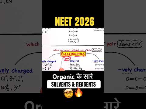 ORGANIC के सारे REAGENTS & SOLVENTS?✅| 4 Marks Pakke?| Neet 2026 thumbnail