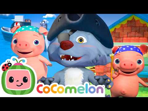 Three Little Pigs & The Pirate Ship! 🐷🏴‍☠️ | World Book Day | CoComelon Nursery Rhymes & Kids Songs thumbnail