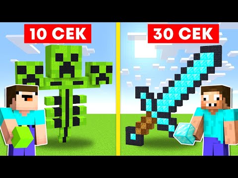 НУБ И ПРО СТРОЯТ САМЫЕ СЛОЖНЫЕ ПОСТРОЙКИ ЗА 10 СЕКУНД В МАЙНКРАФТ ! БИТВА СТРОИТЕЛЕЙ MINECRAFT thumbnail