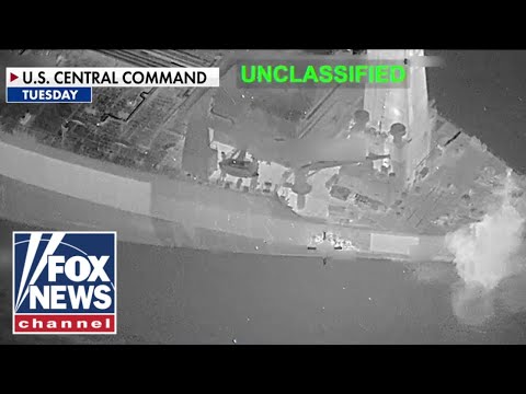 NEW video shows US strikes on tanker approaching blockade thumbnail