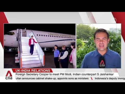 British Foreign Secretary Cooper arrives in India for first official visit thumbnail
