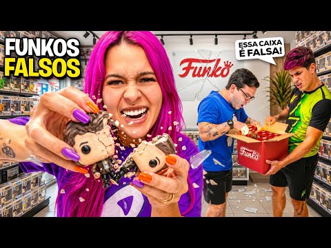 CAIXA MISTERIOSA DE FUNKOS FALSOS *fomos enganados  thumbnail