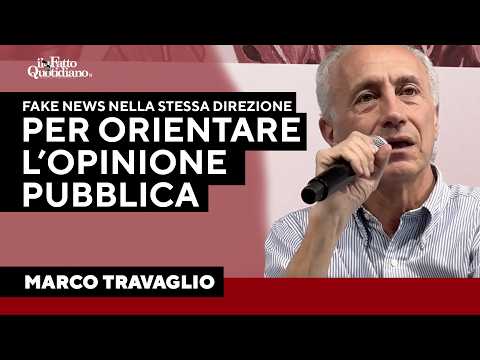 Travaglio: “Sulle guerre fake news tutte nella stessa direzione per orientare l’opinione pubblica” thumbnail