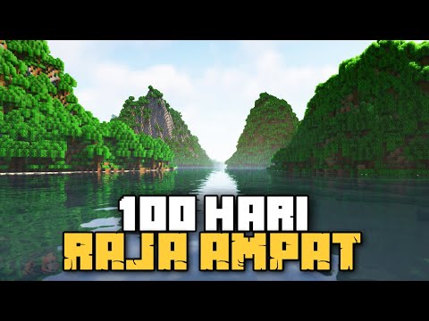 100 Hari Minecraft Pulau RAJA AMPAT thumbnail