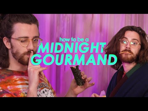 MIDNIGHT GOURMAND: a cooking video thumbnail