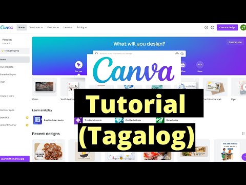 CANVA Tutorial for Beginners (Step by Step) - Tagalog thumbnail