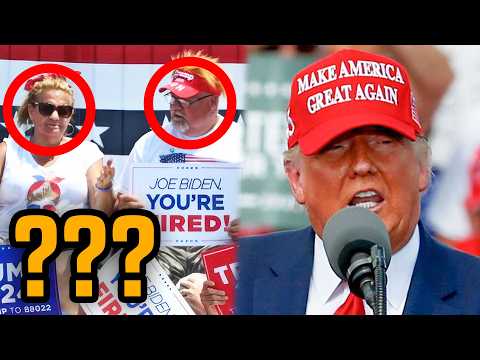 People are noticing something VERY OFF at  Trump rallies thumbnail