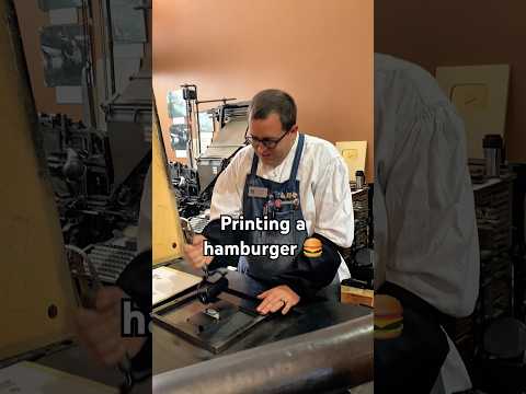 Printing an engraving of a small hamburger for National Hamburger Day 🍔 (May 28) thumbnail
