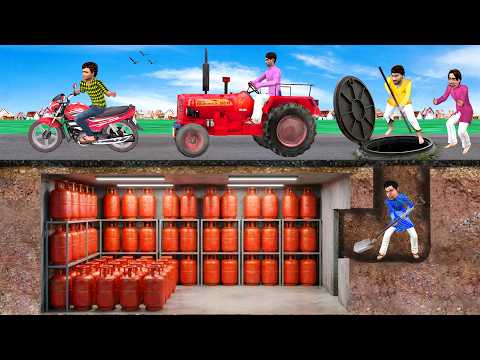 भूमिगत LPG Gas Cylinder चोर Underground Cooking Gas Cylinder Thief Comedy Hindi Kahani Moral Stories thumbnail