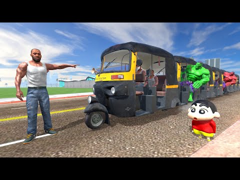 Franklin & Shinchan Make World Longest TukTuk In Indian Bikes Driving 3D thumbnail
