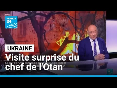 Ukraine : visite surprise du chef de l'Otan Mark Rutte à Kiev après une nuit de frappes thumbnail