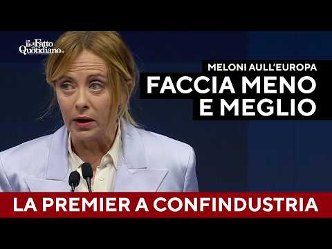 Meloni: "Europa gigante burocratico, miope quando deve prendere posizione" thumbnail