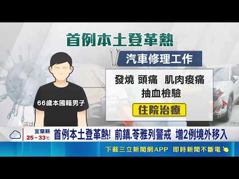 高雄現今年首例本土登革熱 汽修業66歲男確診 高溫多雨要注意! 衛生局:社區病媒蚊指數偏高｜三立新聞網 SETN.com thumbnail