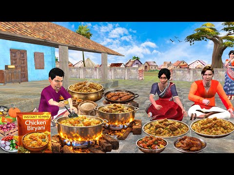 इंस्टेंट 10 मिनट चिकन बिरयानी instant 10 minutes chicken biryani hindi kahaniya moral stories thumbnail
