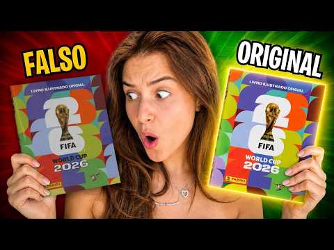 Quem completar o album da Copa original vs falso primeiro vence — só uma sabia qual era qual!! thumbnail