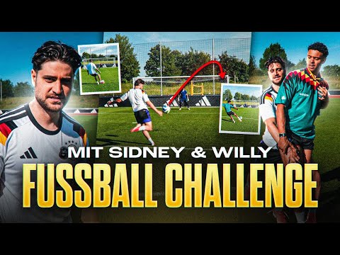 FUSSBALL CHALLENGE MIT SIDNEY & WILLY!⚽️ Gavi zaubert wieder..👀🪄 thumbnail
