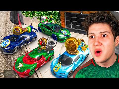 ROBANDO COCHES del MUNDIAL en GTA 5! 🚘🏆 (Mods) thumbnail