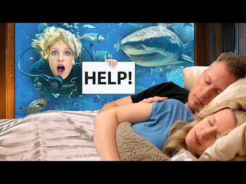 We stayed in an UNDERWATER HOTEL! with SHARKS! thumbnail
