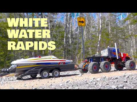 OPTiMUS Prime (6x6x6) hauls 2026 "Thrasher G2 XP" Jet Boat - White Water Rapids | RC ADVENTURES thumbnail
