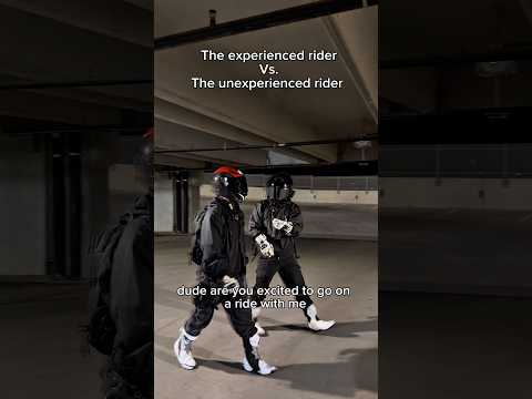 The experienced rider vs The unexperienced #motorcycle #biker #bikerlife thumbnail
