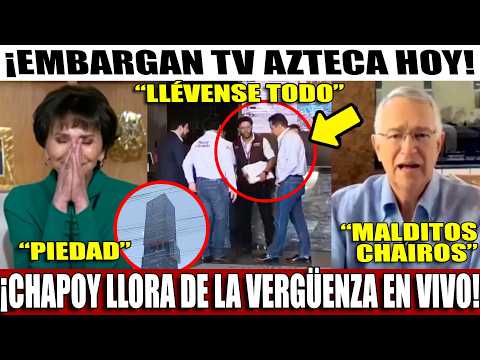 EMBARGAN A TV AZTECA ¡CHAPOY LLORA EN VIVO! LES QUITARAN EDIFICIO COMPLETO ¡SALINAS EN SHOCK! thumbnail