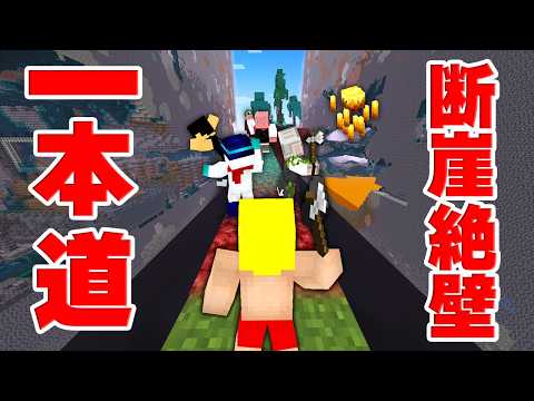 『断崖絶壁』の一本道を進んでエンドラ討伐！！【マイクラ】 thumbnail