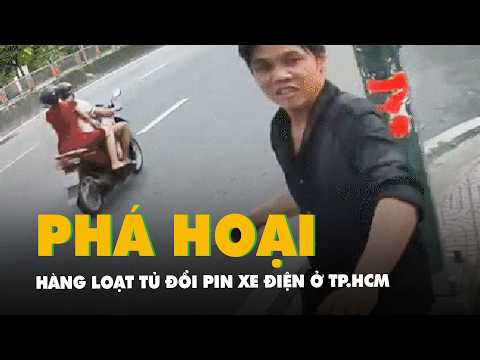 Người đàn ông đập phá hàng loạt tủ đổi pin xe điện ở TP.HCM thumbnail
