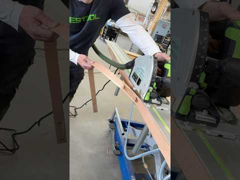 Using the @festool-canada TS 60 K track saw to trim the door down to the final dominion thumbnail