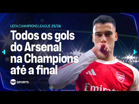TODOS OS 29 GOLS DO ARSENAL NA CHAMPIONS LEAGUE 2025/26 ATÉ A FINAL thumbnail