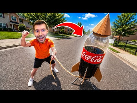 FIZ um FOGUETE DE GARRAFA PET DE COCA! (Foi até o espaço)  thumbnail