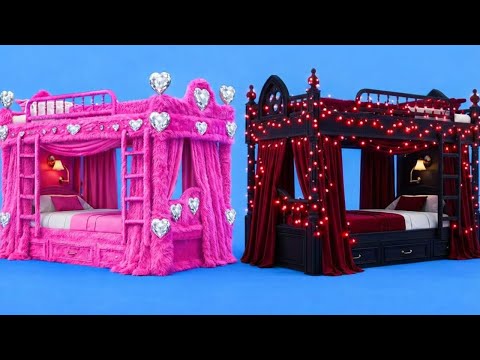 PINK Raum vs GOTH Raum 💎 Welche würdest du wählen? thumbnail