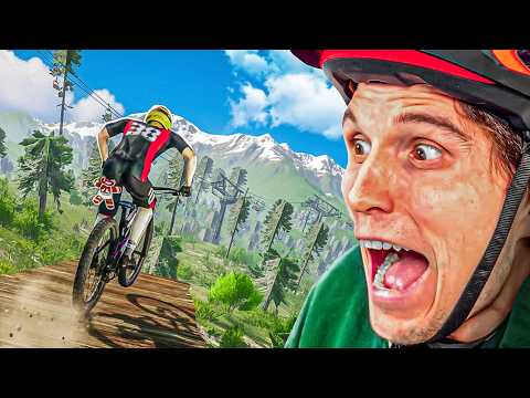 Geile Downhill Trails in amerikanischem Skigebiet im Fahrrad Sim thumbnail