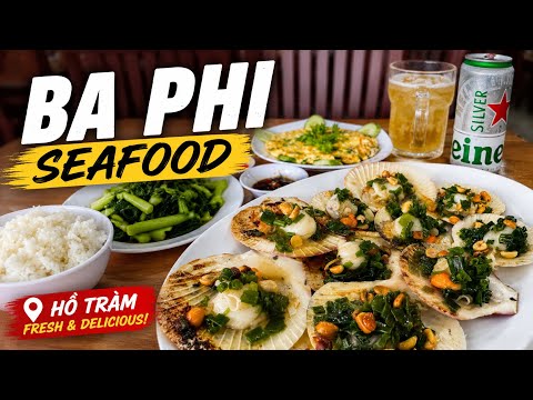 Fresh seafood lunch stop at Ba Phi Seafood in Hồ Tràm, Vietnam  thumbnail