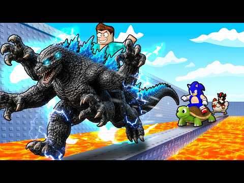 I PRETENDED TO BE NOOB THEN USED 0.001% MEGA GODZILLA IN +1 ANIMAL SPEED  !! thumbnail