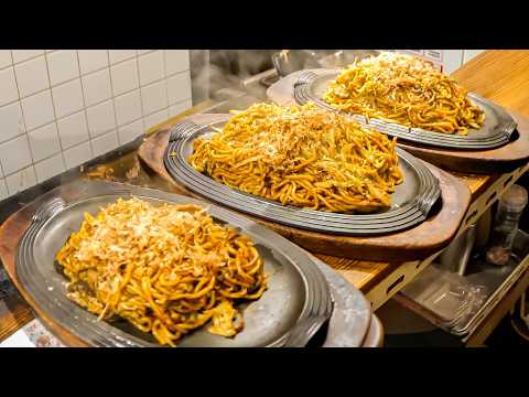 【尼崎市】大盛り焼きそばラッシュ！見たことない驚異の鉄板さばきが炸裂するお好み焼き店に密着 thumbnail