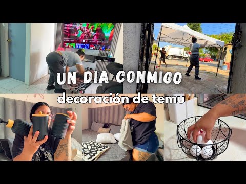 Un dia conmigo emprendiendo 🤭 compras de TEMU para el hogar ✅ decorando y limpiando  thumbnail