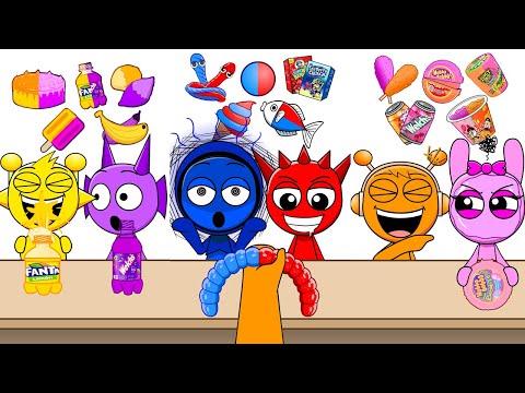 Incredibox Sprunki Challenge Emoji Mukbang | Buldak Ramen, Fried Chicken, Hot dog | ‪MOOMOOSTUDIO‬ thumbnail